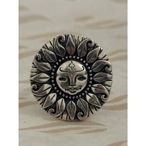 James Avery Retired HTF Sterling Silver YOU ARE MY SUNSHINE Sun Ring Size 8.5